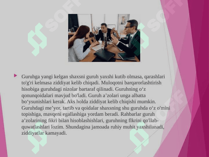 Guruhlararo muloqotlar texnologiyasi 6