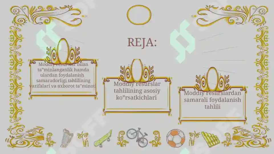 Moddiy Resurslar Bilan Ta’minlanganlik va Ulardan Foydalanish Tahlili 2
