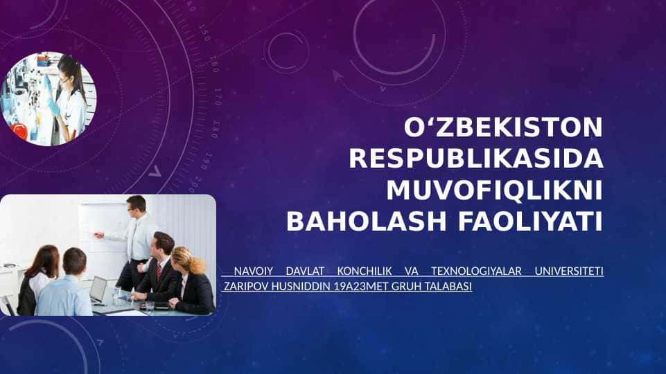 O'zbekiston respublikasida muvofiqlikni baholash faoliyati