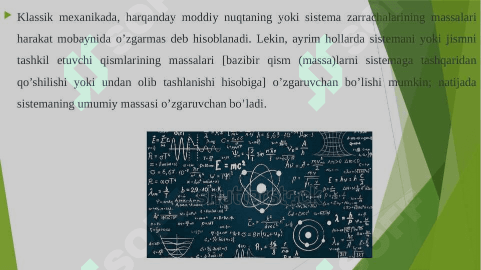 O‘zgaruvchan massali jism harakati 7