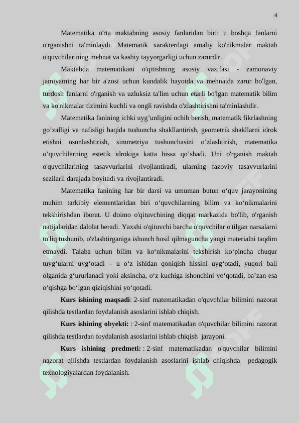 2-sinf o'quvchilar bilimini nazorat qilishda testlardan foydalanish metodikasi 3