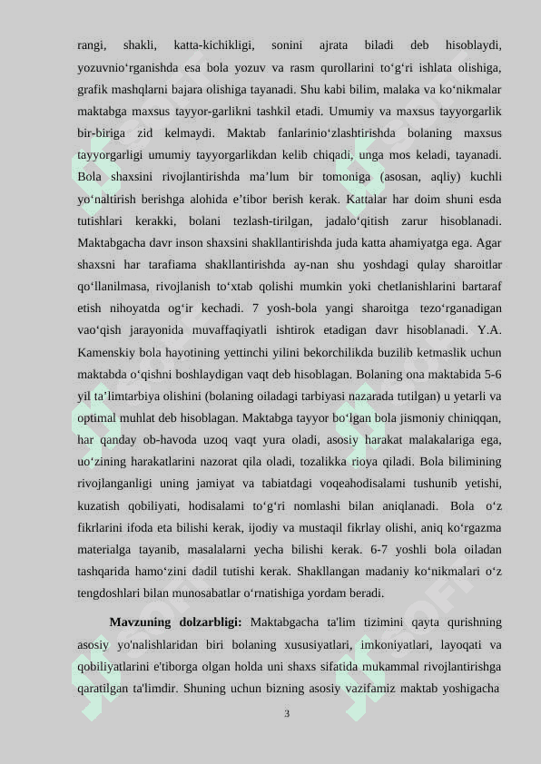 Bolani maktab ta'limiga ijtimoiy-psixologik tayyorligining shakillanishi 3