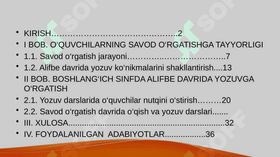 Savod o‘rgatish tayyorlov davri yozuv darslarini tashkil etish 2