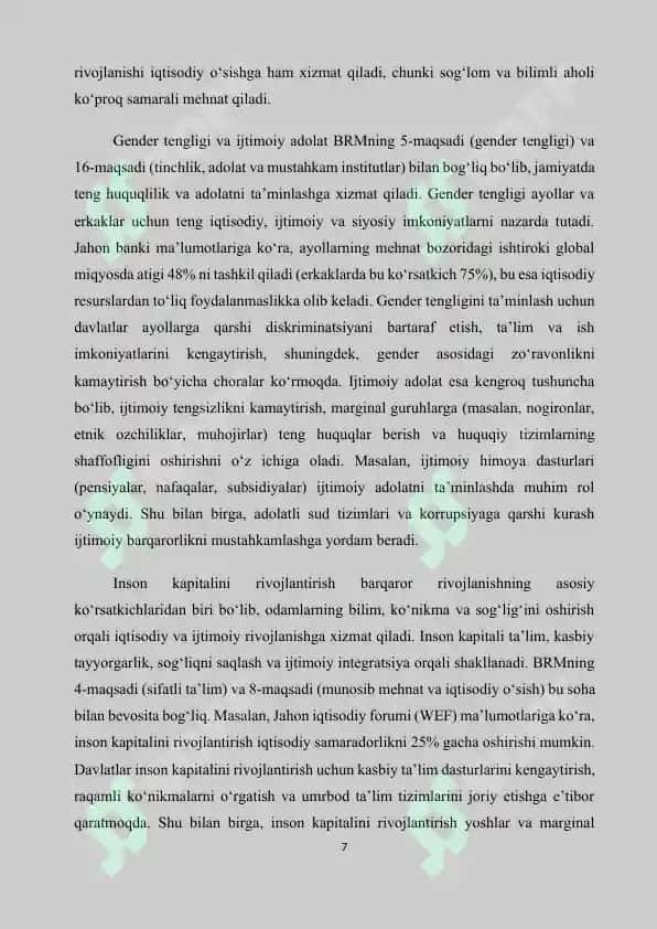 Barqaror rivojlanish maqsadlari 7