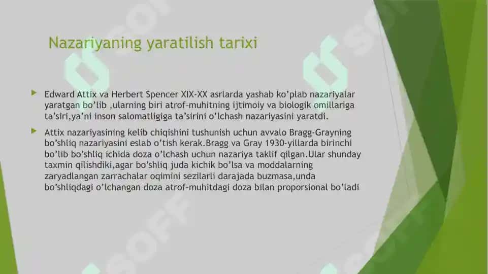 Spencer-Attix nazariyasi 3