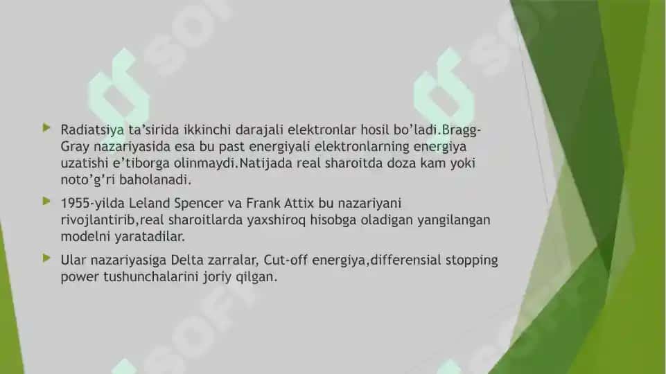 Spencer-Attix nazariyasi 4