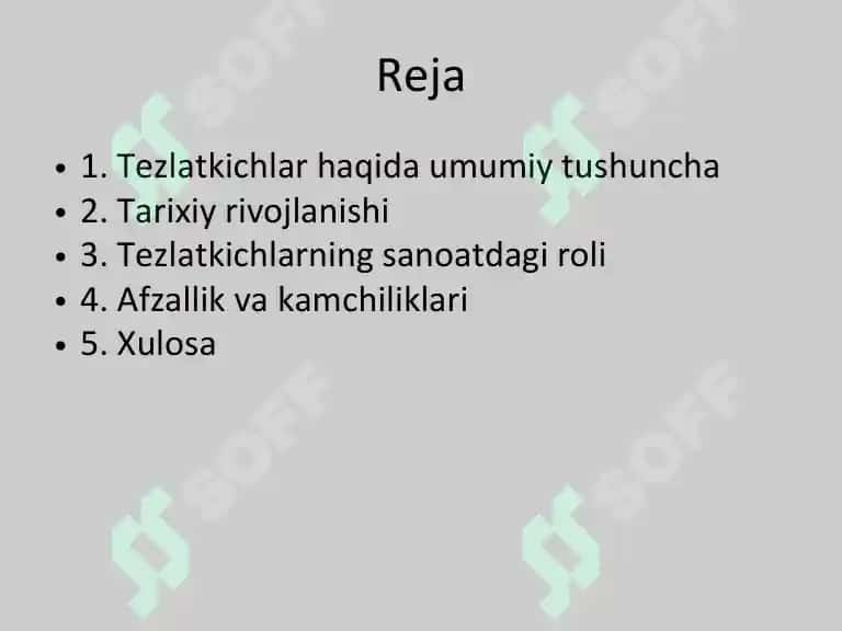 Tezlatkichlarning sanoatda qo‘llanilishi 2
