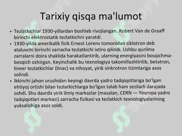 Tezlatkichlarning sanoatda qo‘llanilishi 3