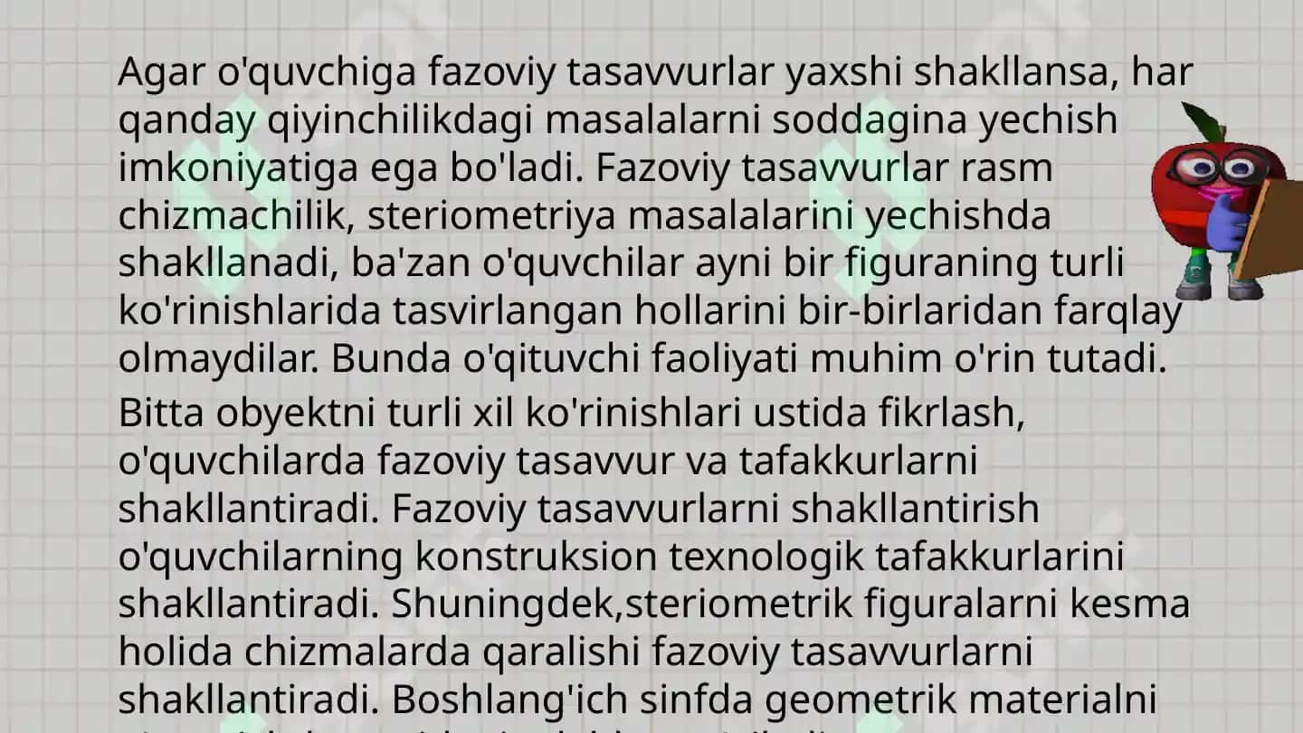 To‘g‘ri burchakli parallelepiped (Kuboid). Kub va uning elementlari 3