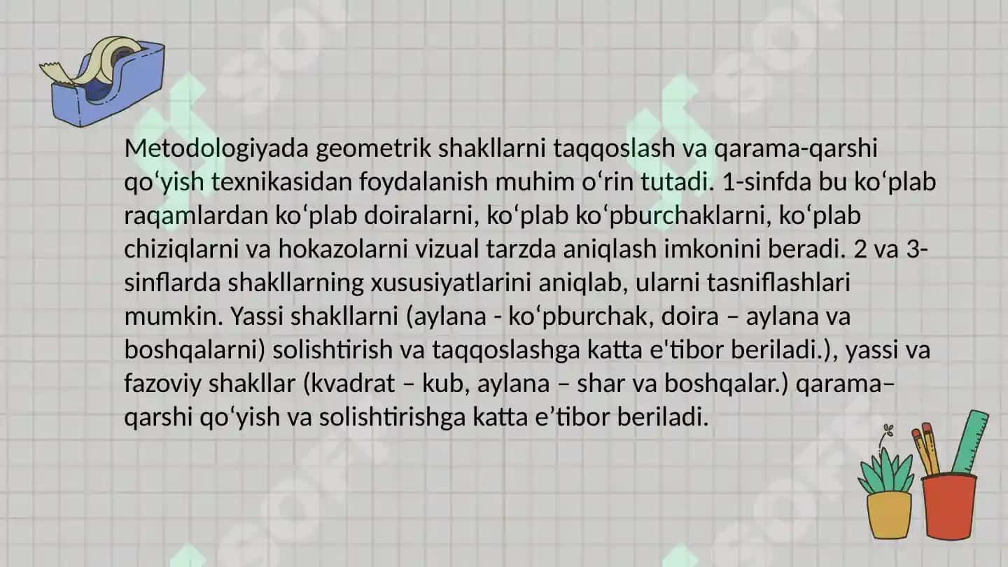 To‘g‘ri burchakli parallelepiped (Kuboid). Kub va uning elementlari 5