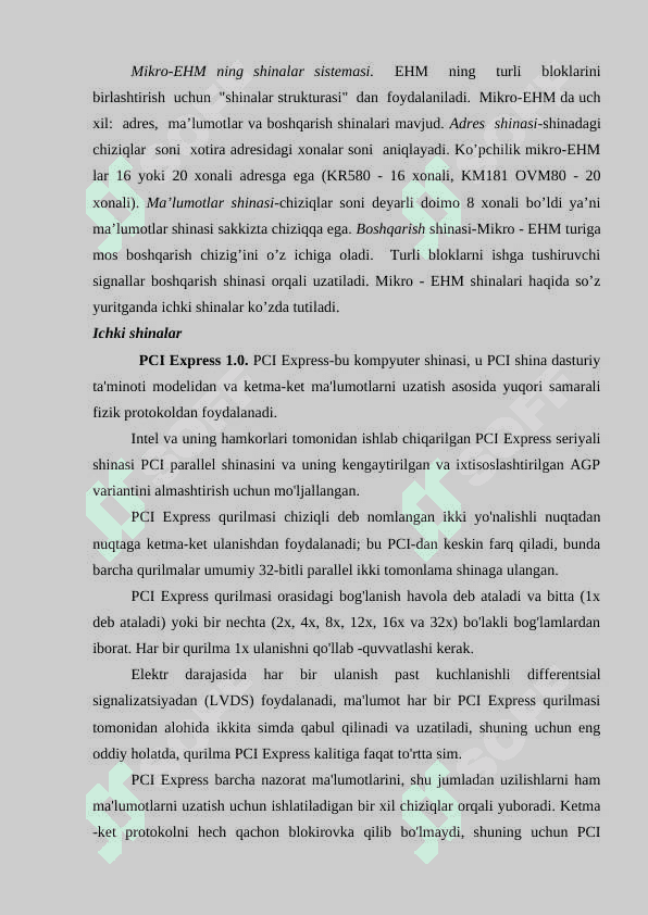 Zamonaviy kompyuterlarda ishlayotgan interfeyslari (shinalari, ularning tuzilishi, koʻrsatkichlari va xususiyatlari) 6