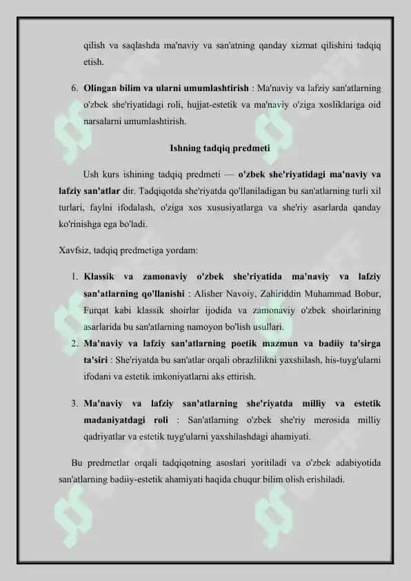 Sheriy san'atlar: ma'naviy va lafziy san'atlar 6