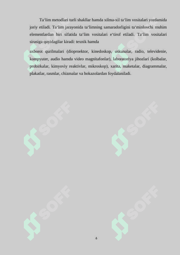 Darsda zamonaviy o'qitish usullarini qo'llash 6