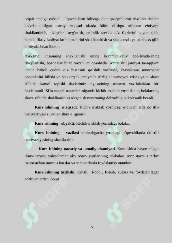 Kichik maktab yoshidagi o’quvchilarda do’stlik munosabatlari motivatsiyasining psixologik xususiyatlari 5