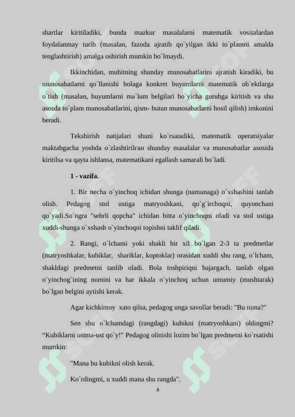 Maktabgacha katta yoshdagi bolalarda miqdor haqidagi tasavvurni shakillantirish 6