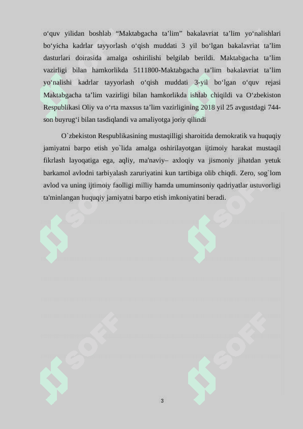 Maktabgacha ta'lim muassasasi metodisti va uning pedagogik jarayonlarni tashkil etishdagi o'rni 3
