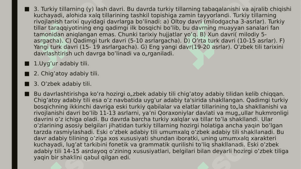 O‘zbek  tili  davrini  davrlashtirish. 3