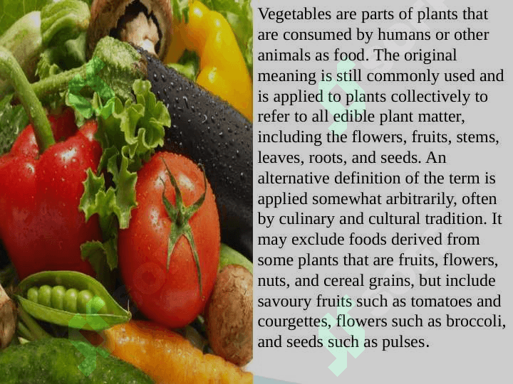 Vegetables. 2