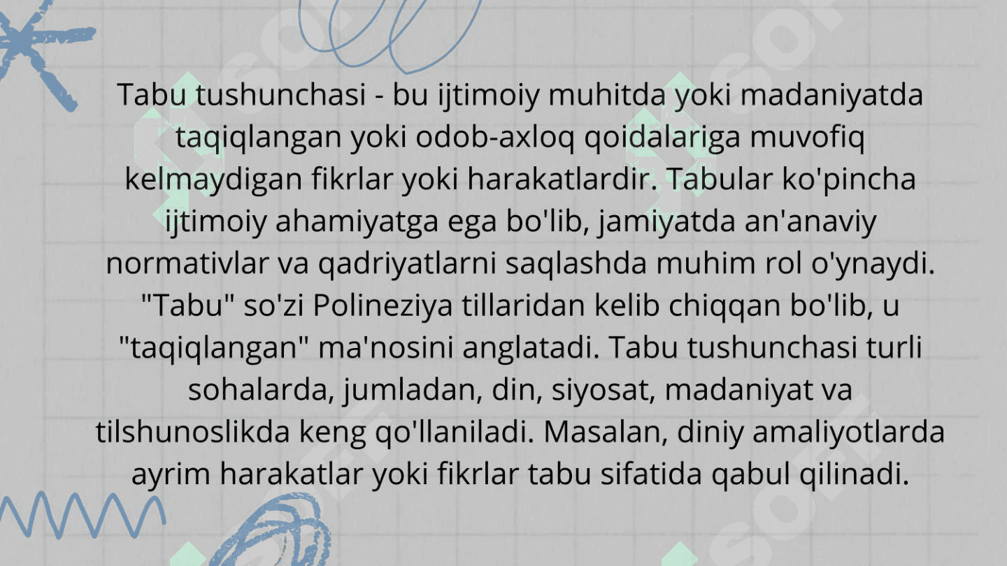 Tabu va evfimizimlar 3
