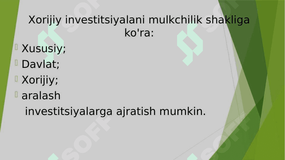 Xorijiy investitsiyalar 4
