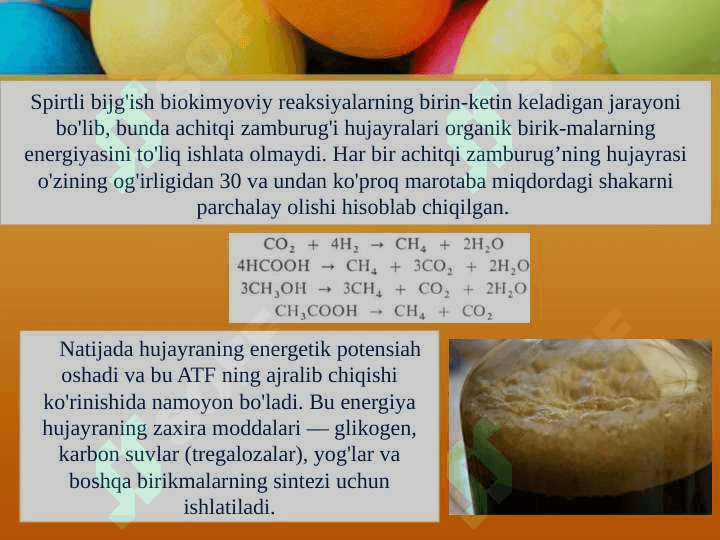 Bijg’ishning JARAYONLARI 8