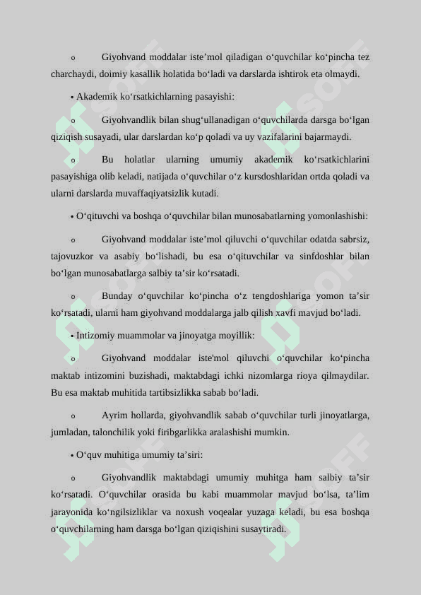 Mavzu Giyohvandlik ijtimoiy-pedagogik muammo sifatida 5