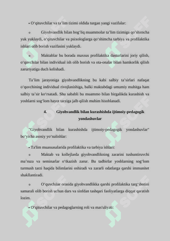 Mavzu Giyohvandlik ijtimoiy-pedagogik muammo sifatida 6