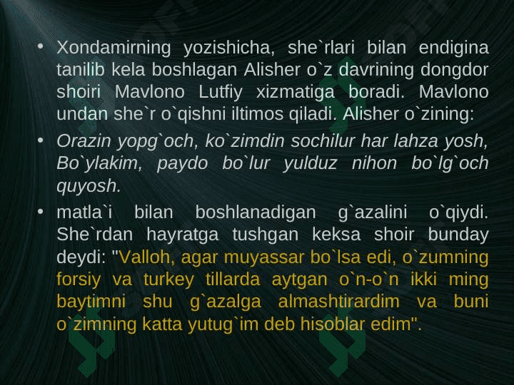 Alisher Navoiy hayoti va ijodi 7