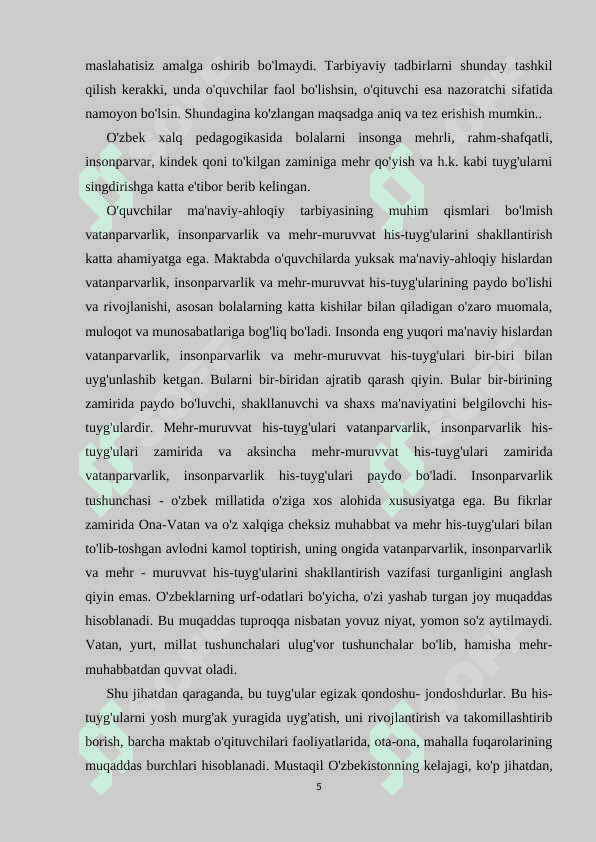 Maktabda manaviy va maʼrifiy ishlarni tashkil qilish 5