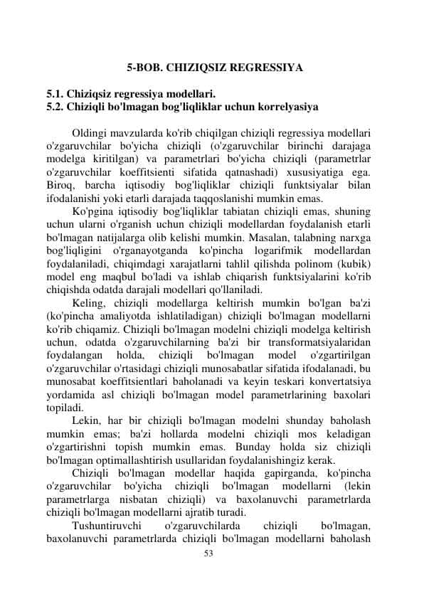 Chiziqsiz regressiya 1