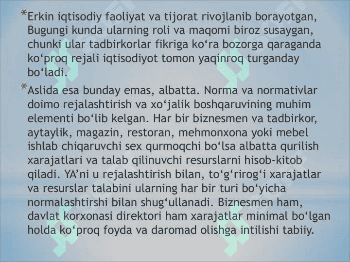 Rejalashtirish va bashorat qilishning normativ asoslari 2