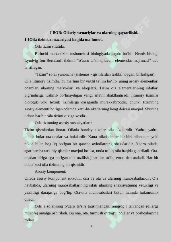 M.Bouenning oila tizimlari nazariyasi. 4