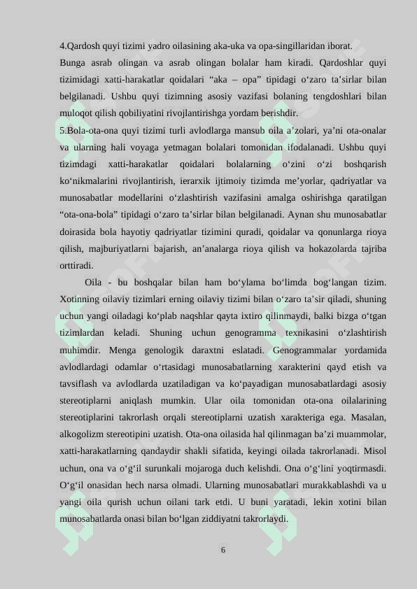 M.Bouenning oila tizimlari nazariyasi. 6