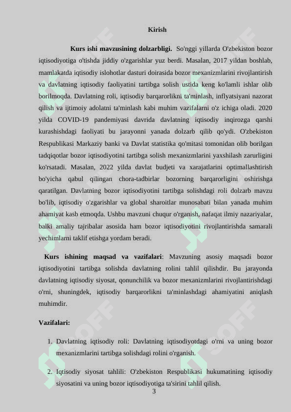 Bozor iqtisodiyotini tartibga solishda davlatning roli 3