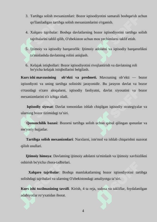 Bozor iqtisodiyotini tartibga solishda davlatning roli 4