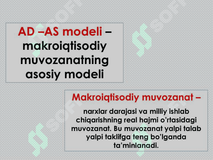 Yalpi talab – yalpi  taklif modeli 2