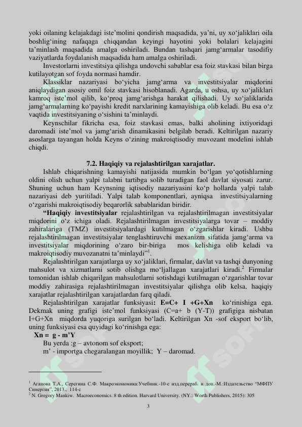 KEYNSNING TOVARLAR VA XIZMATLAR BOZORIDA  MAKROIKTISODIY MUVOZANAT MODELI 3