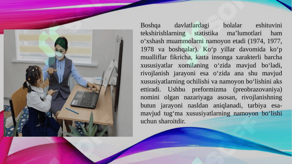 Bolalik yoshidagi kar-soqovlik va karlik 8