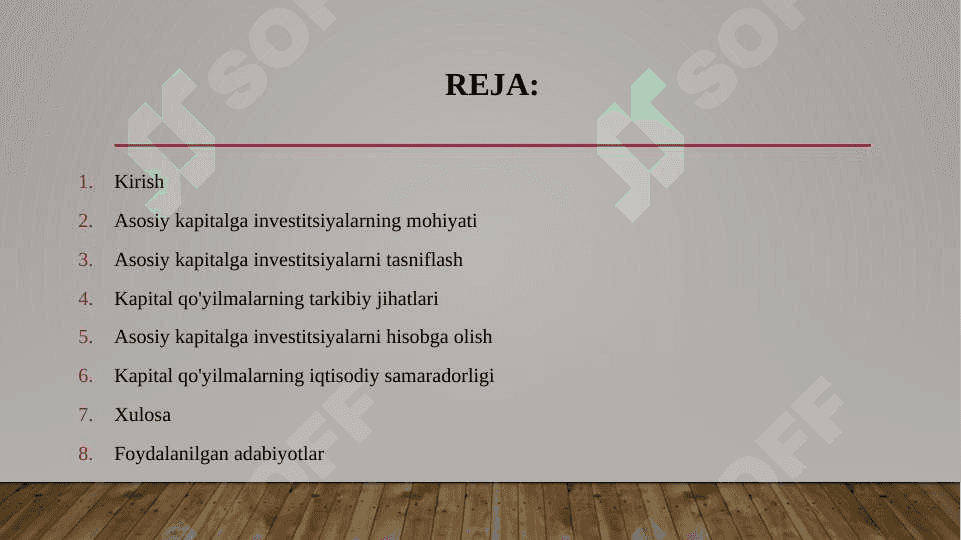 KApital bozori va invistitsiyalar samaradorligi (Rossiya misolida) 2