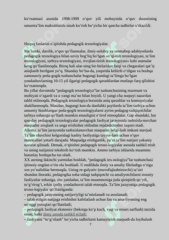 Huquq fanlarini oʻqitishning umumiy metodlari 7