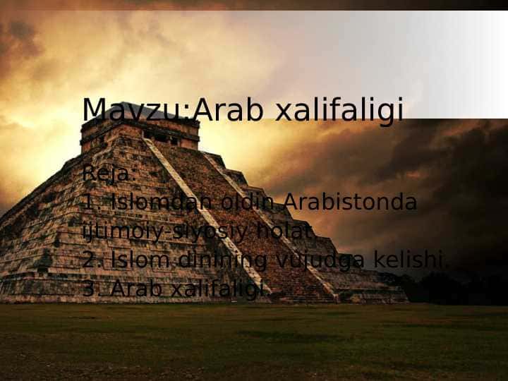 arab xalifaligi