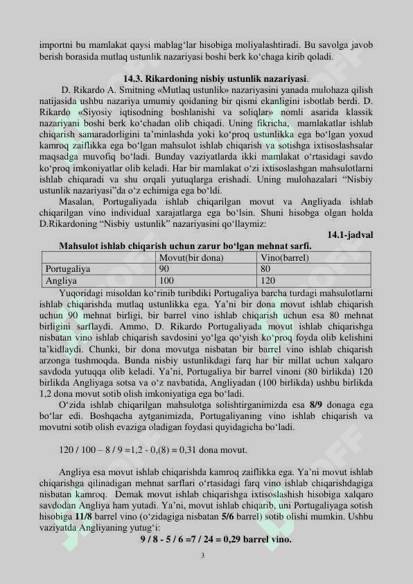 XALQARO SAVDO NAZARIYALARI. TASHQI SAVDO SIYOSATI 3