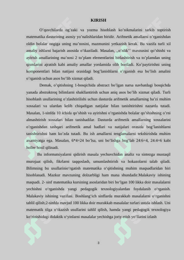 1-SINF MATEMATIKA DAFTARI BILAN ISHLASH METODIKASI 3