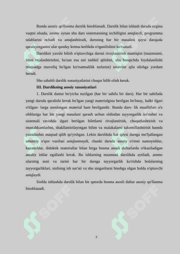 1-SINF MATEMATIKA DAFTARI BILAN ISHLASH METODIKASI 7