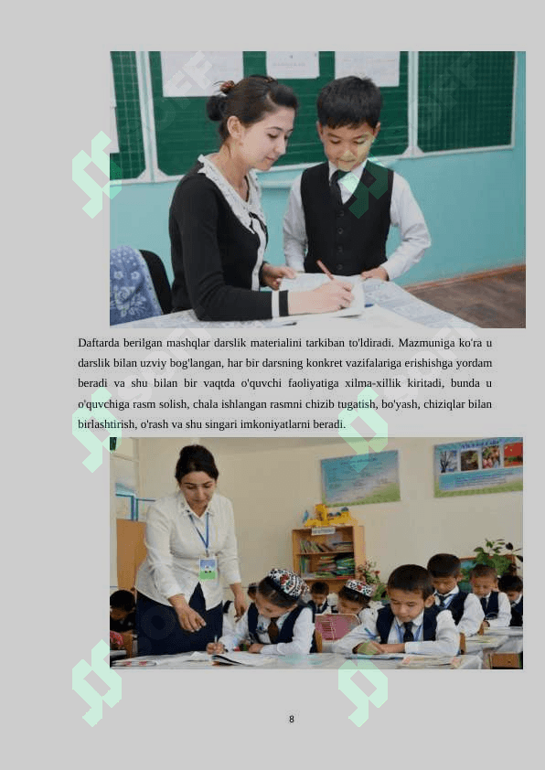 1-SINF MATEMATIKA DAFTARI BILAN ISHLASH METODIKASI 8