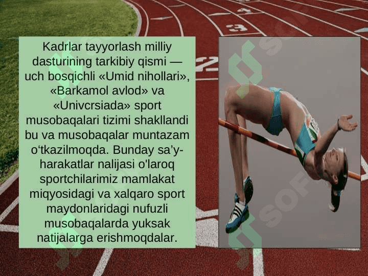 HOZIRGI ZAMON OLIMPIYA O'YINLARI DASTURIGA YENGIL ATLETIKANING O'RNI 4