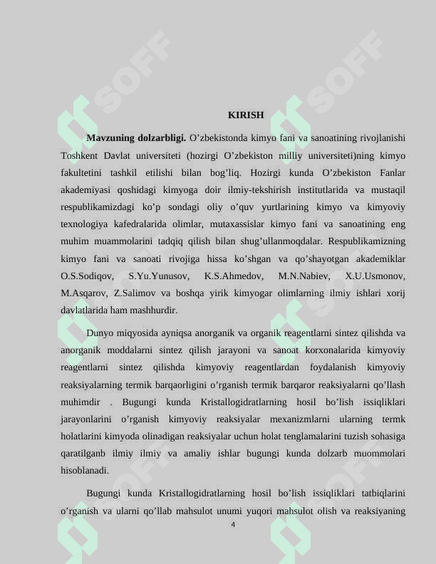 Kristallogidratlarni xosil bo'lish issiqligini oʻrganish 4