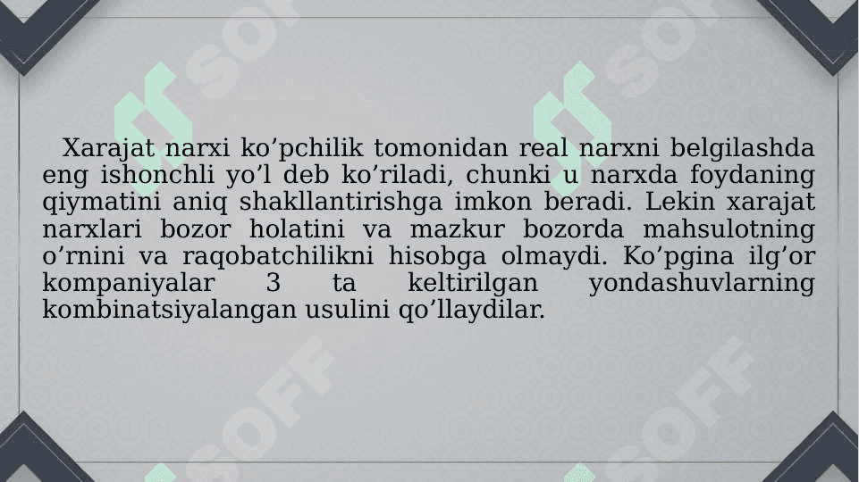 Bahoni shakllantirish bo’yicha qarorlar qabul qilish 4
