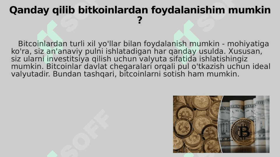 Bitkoin Kriptovalyutasi va boshqa kriptovalyutalar 8