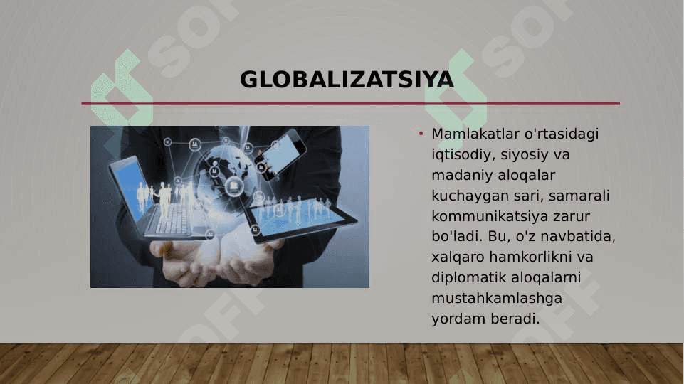 Xalqaro munosabatlarda kamunkatsiya omillarining yuksalishi va aloqa vositalari takomillashuvi 3